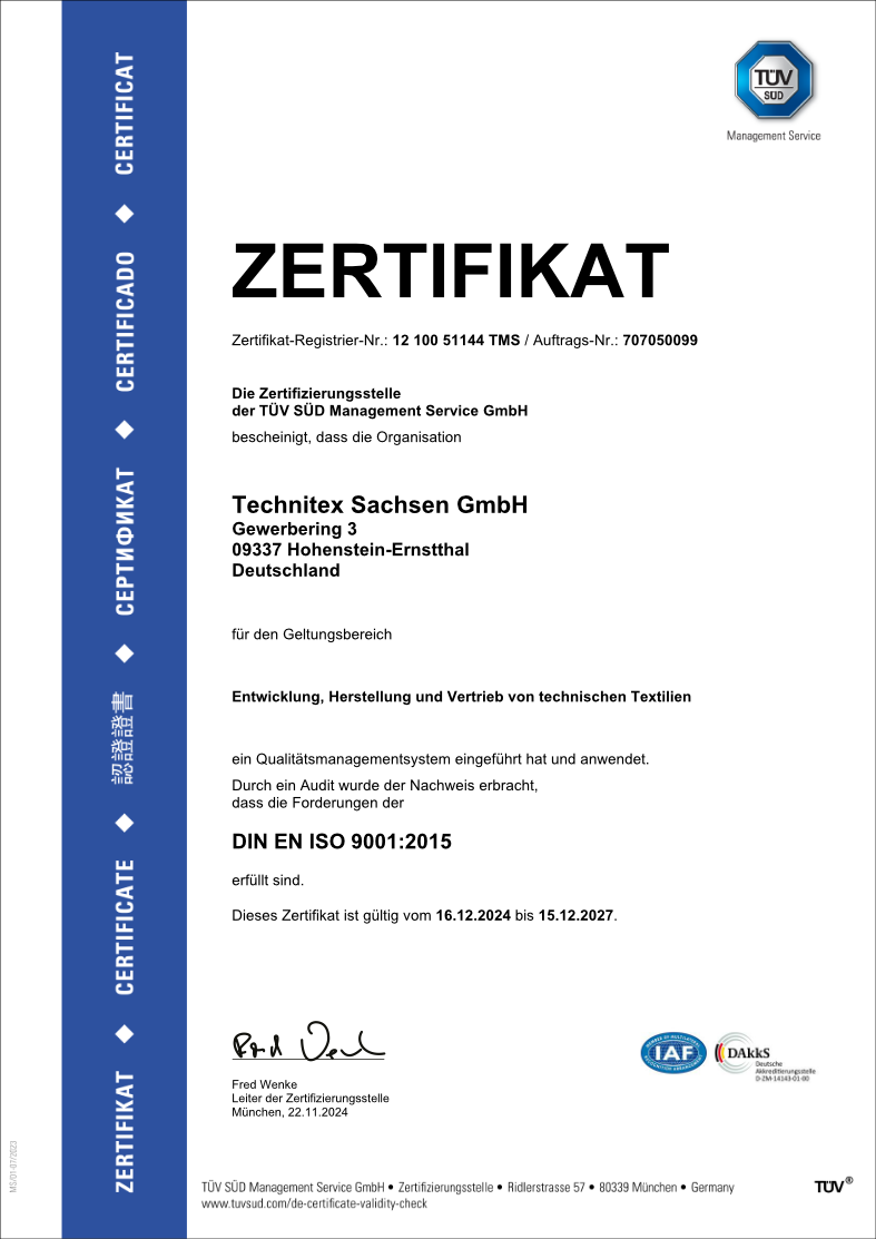 ISO Zertifizierung 2024-2027