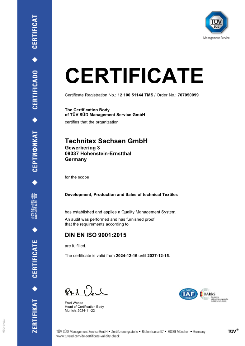 ISO Zertifizierung 2024-2027
